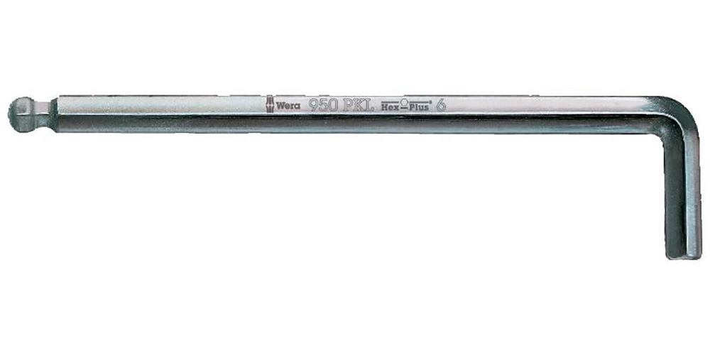 Wera WinkelSchraubendreher vernickelt 2,0mm Kugelkopf 